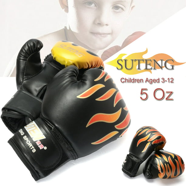 Child Boxing Fighting Muay Thai Sparring Punching Kickboxing Grappling Gloves